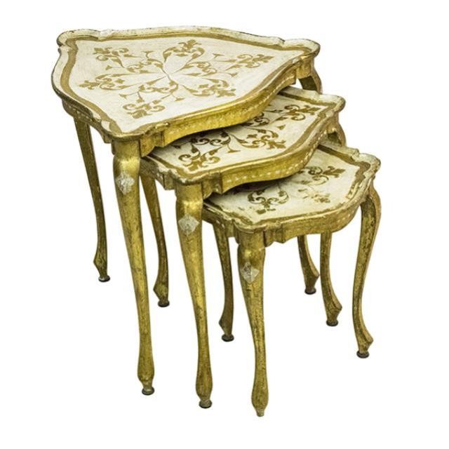 Nesting Table Italian Goldleaf