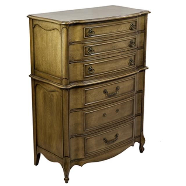 Tall Dresser Fruitwood 6 Draws