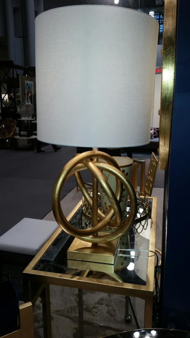 Gold Leaf (3) Ring Lamp