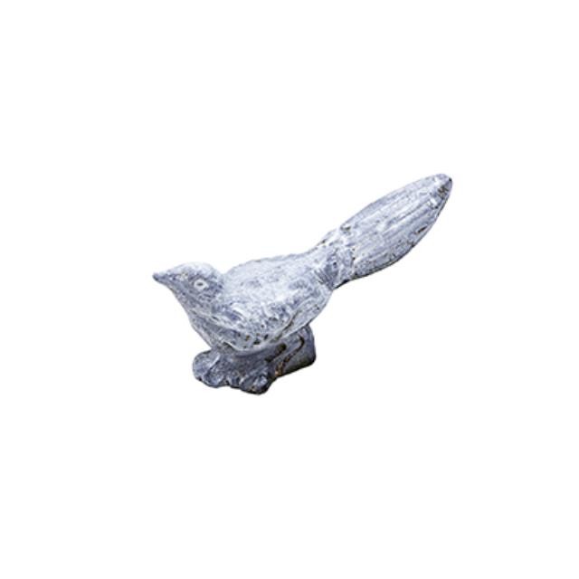 Small Cast Iron Bird Whitewash