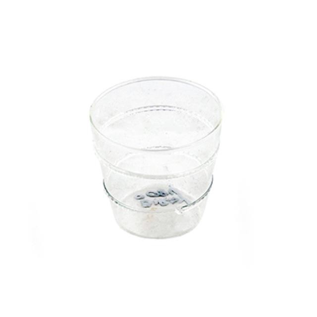 CL Juice Glass W/Bubble Rings