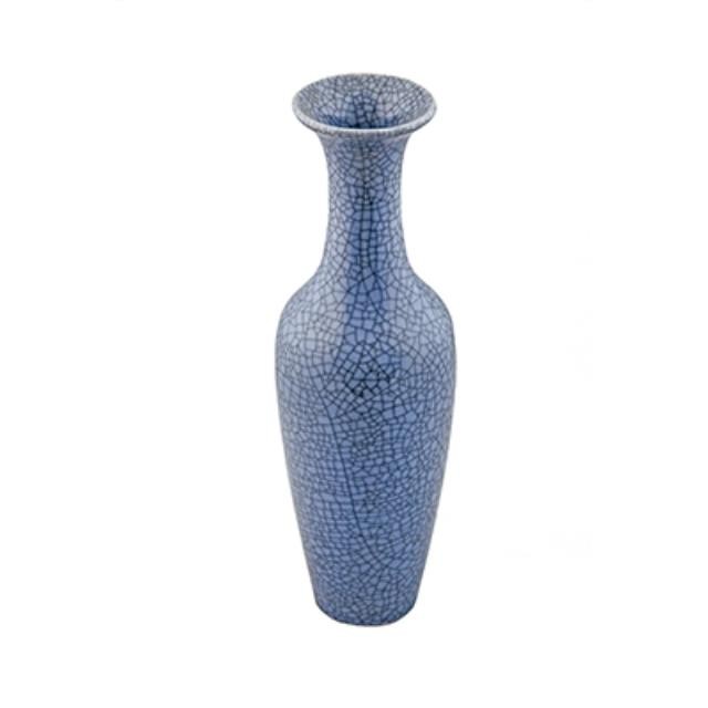 VASE-Blue Cracle Glaze