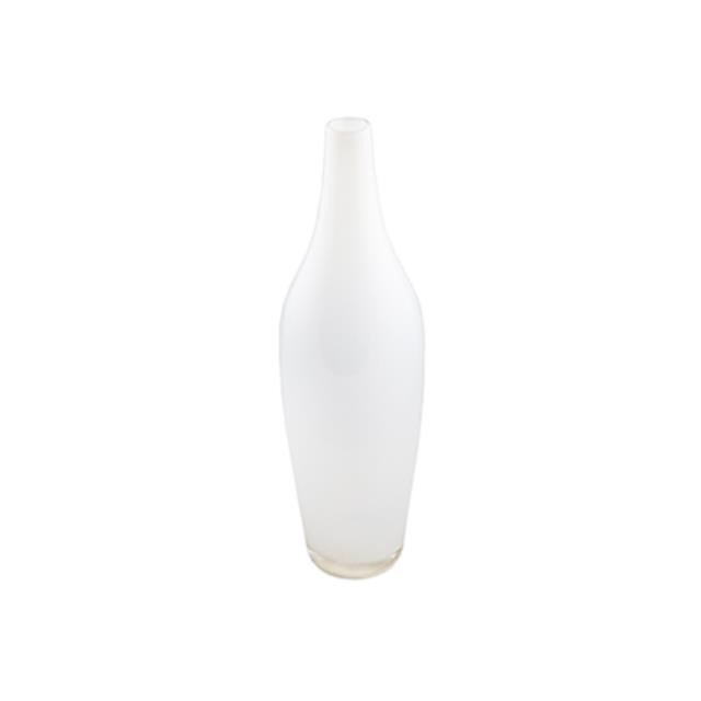 VASE-Translucent White Glass