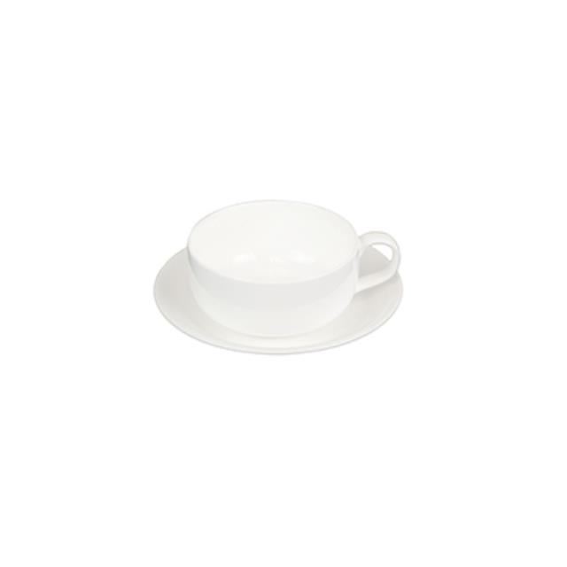 White Coffee Cup W/Saucer