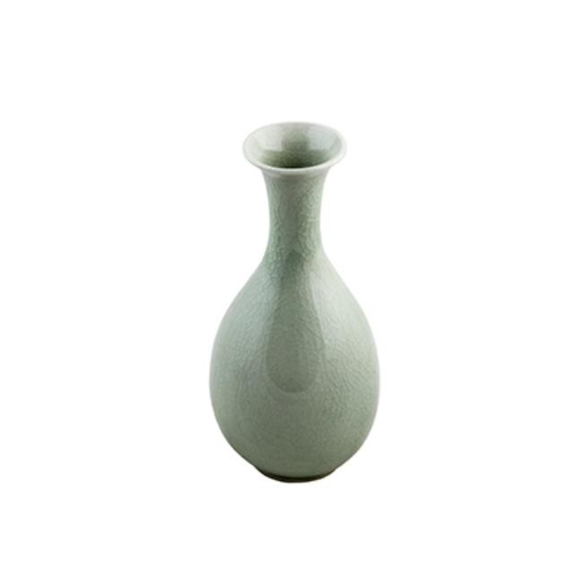 Sage Color Rd Glass Vase