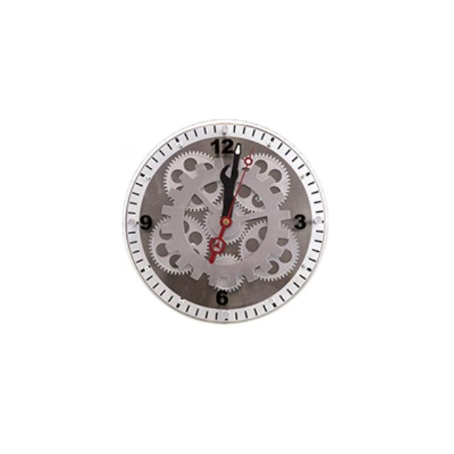 Gear Wall Clock White Rim