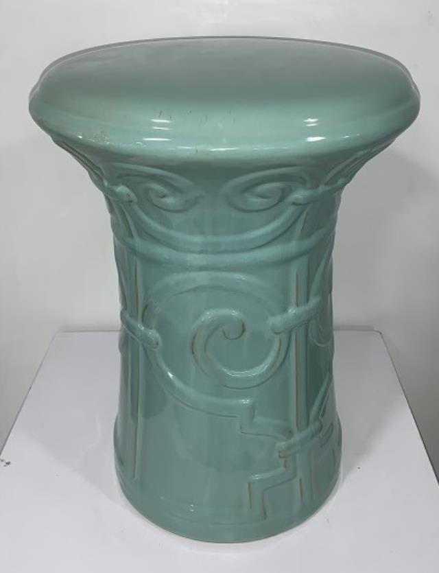 Blue Green Ceramic Garden Seat