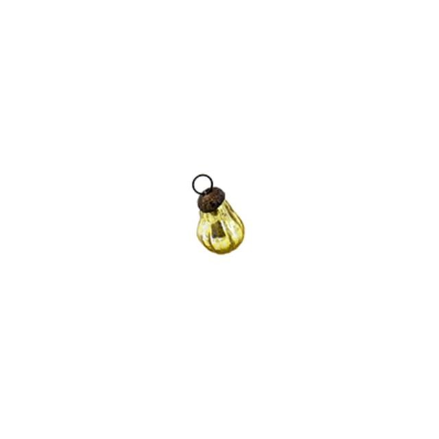 Gold Mercury Gl Pear Ornament