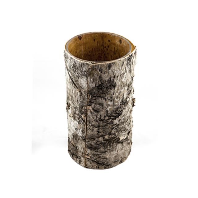 Birch Bark Wrapped Vase