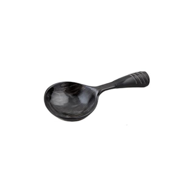 Blk Faux Horn Salad Spoon