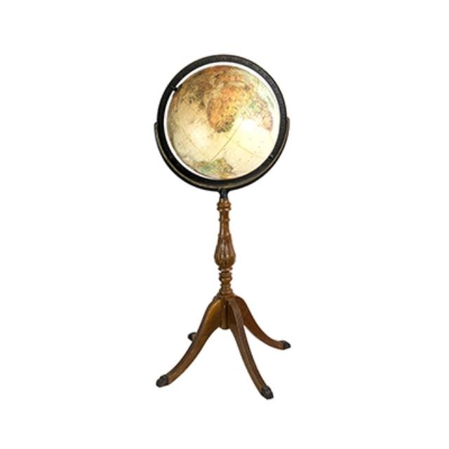 Globe W/Wood Floor Stand