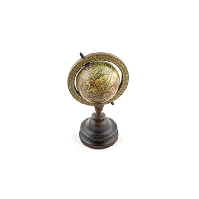 Sm Goldish Globe W/Blk Base