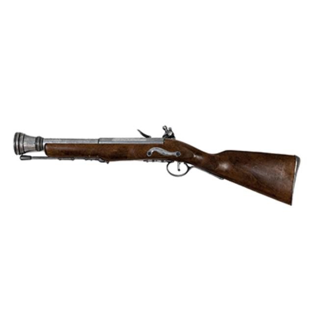 28"Short Rifle W/Silver Spout