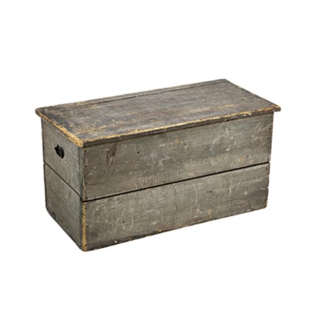 TRUNK-Grey Distressed Wood Chest