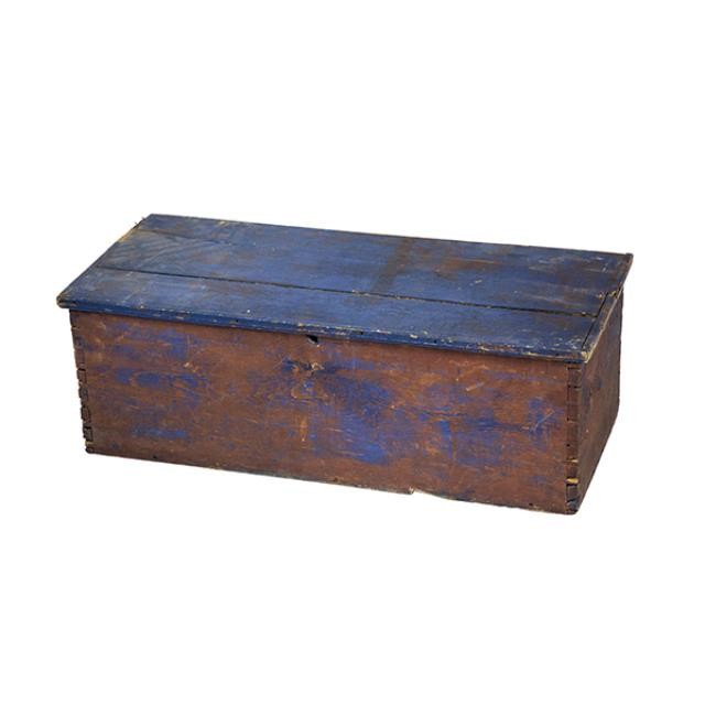 TRUNK-Red Distressed Wood Chest