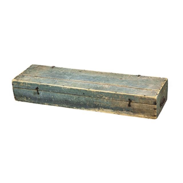 TRUNK-Flat Green Distressed Wood Box