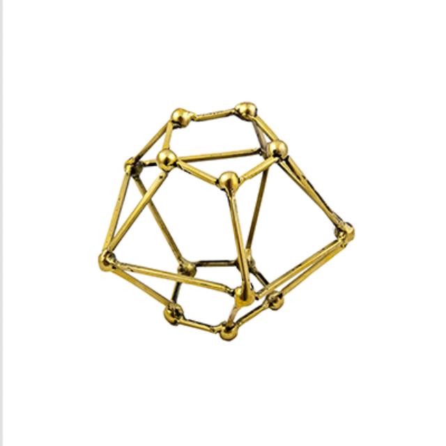 Art- Geometric Gold Metal