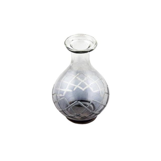 VASE- Grey with diamond etch