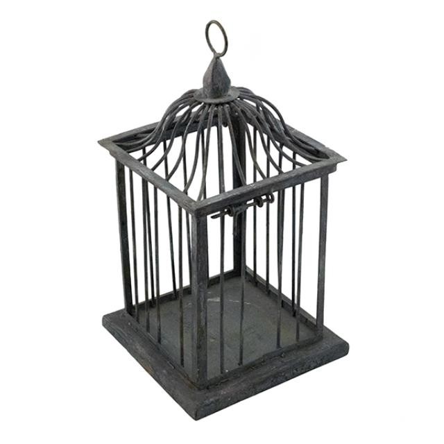 BIRDCAGE- Grey Square Top Open