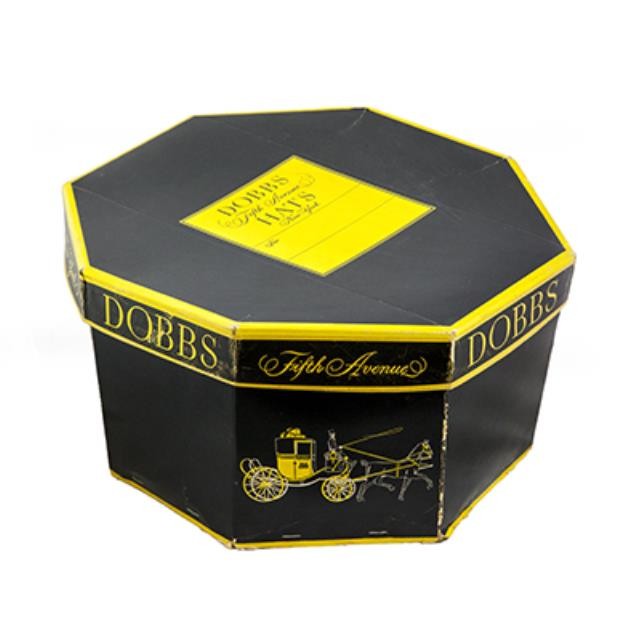 HAT BOX- Octagon Blk & Yellow