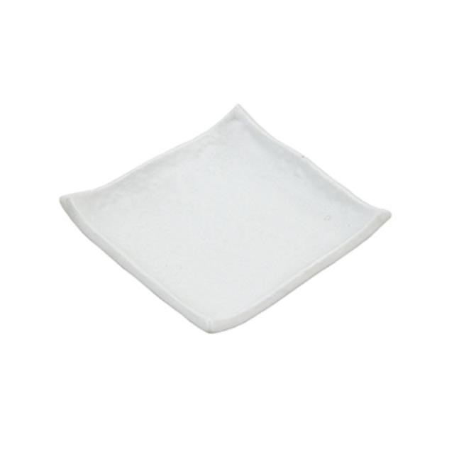 PLATE- White Unfinished Square