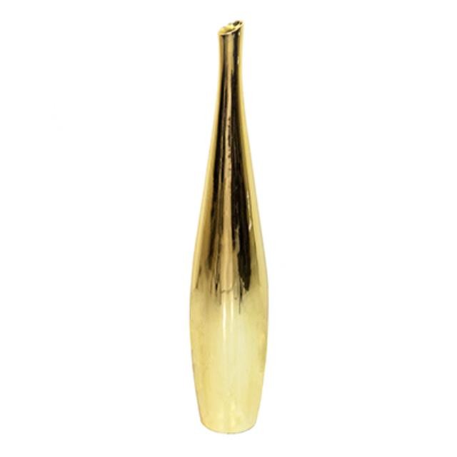 Gold Shiny Vase 39"H