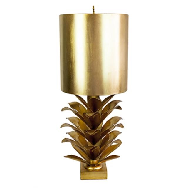 Gold Lamp/Gold Leaves & Shade