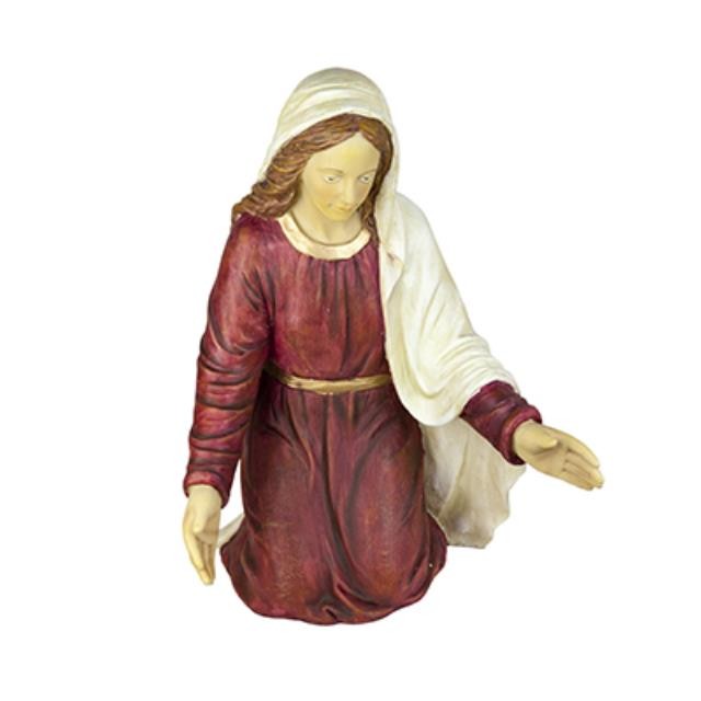 Statue-Kneeling Mary/Manger