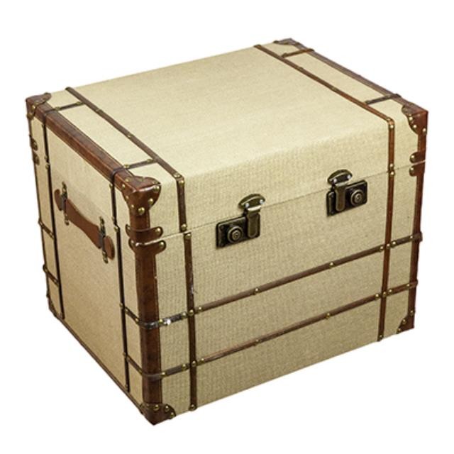Med Trunk Linen W/Leather
