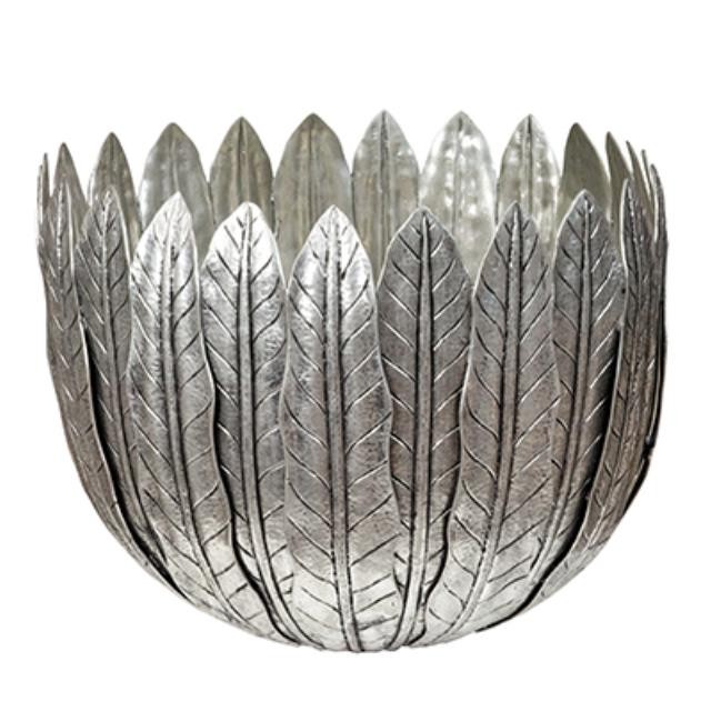 Silver Feather Bowl