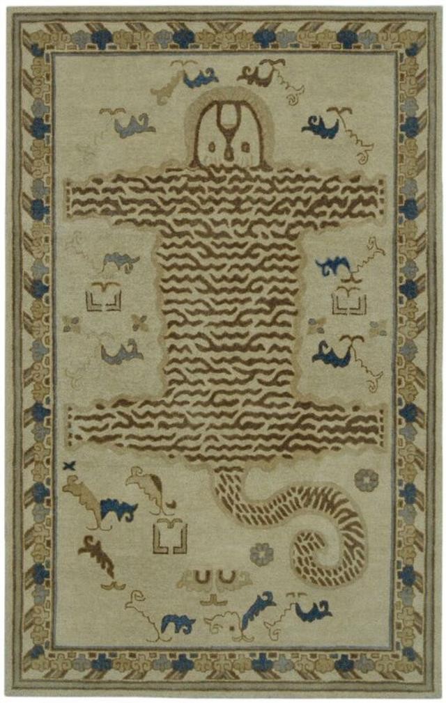 RUG-(5'x 8')Tribal Gold W/Animal