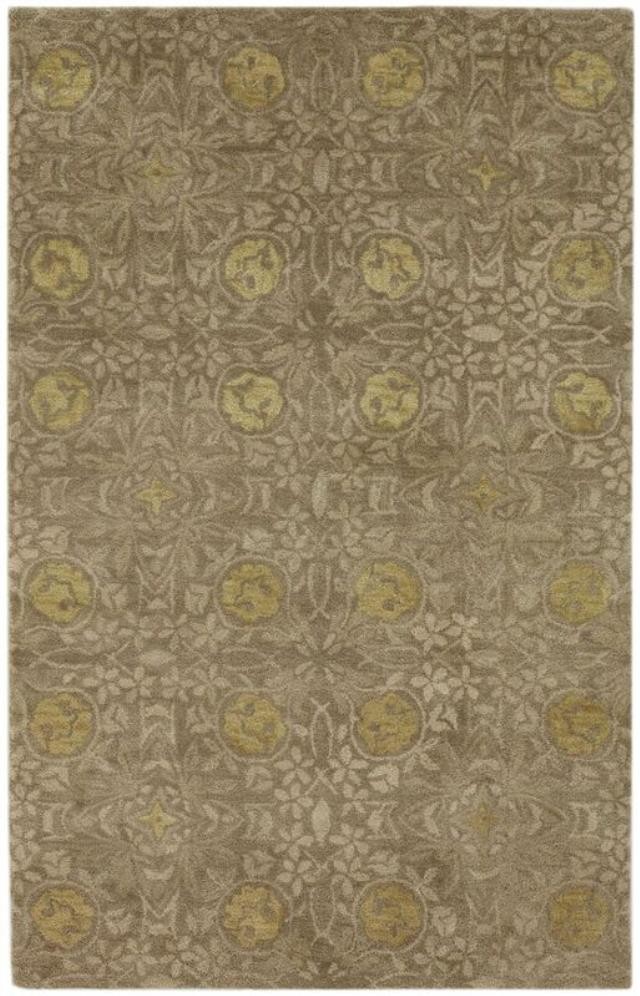 Persian Rug-(5 x8)Taupe W/Yellow Ros