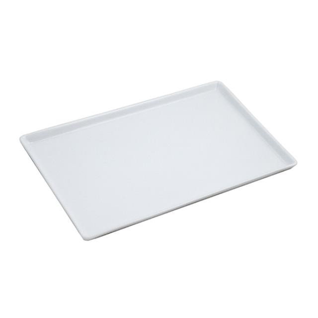 Rectangular White Tray W/Lip