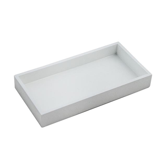 Rectangular White Tray W/Edge