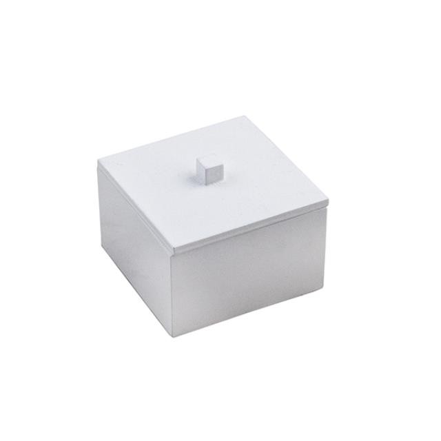 Sm White Acrylic Box W/Lid