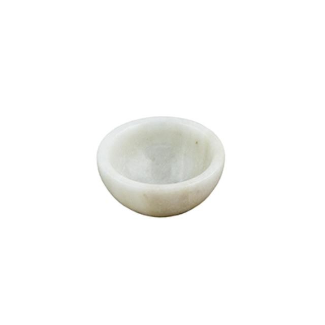 Small White Granite Salt Dish