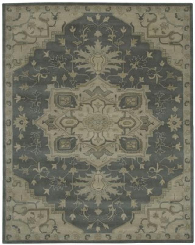 Floral Medallion Rug/Grey/Grey