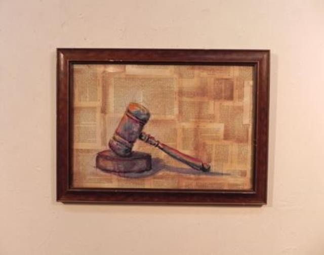 Painting-Gavel & Cup/Cleared