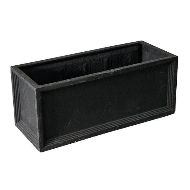 Faux Metal Planter/Slate Color