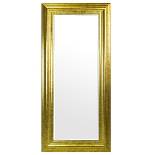 Traditional Gold Floor Mirror