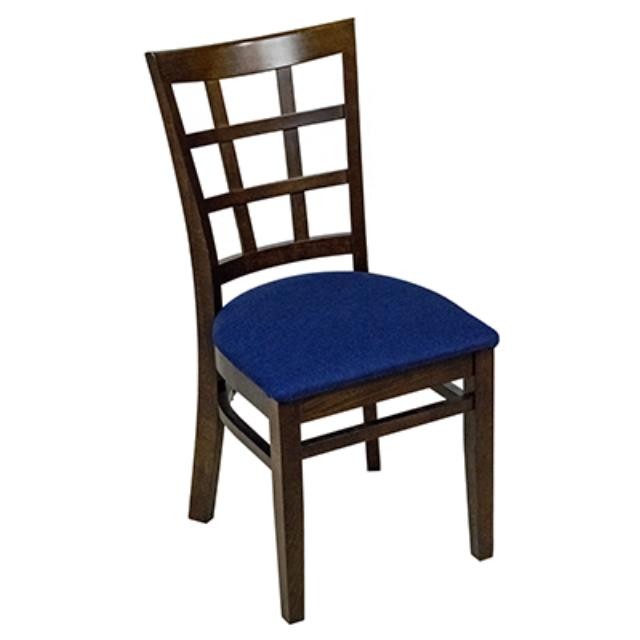 CHAIR-Hatch Back Pattern/Blue Seat Side Chair