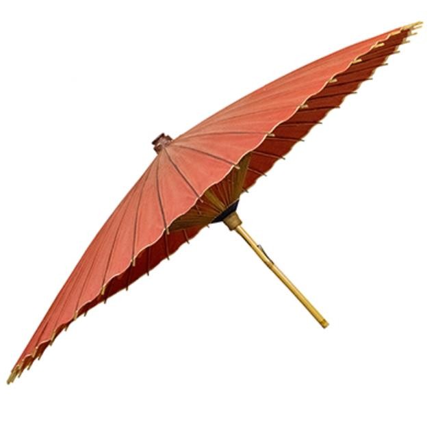 PARASOL-Vintage Red/Paper W/Bamboo Handle