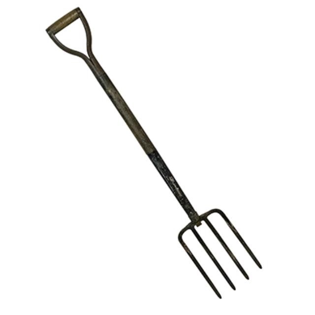 Pitchfork-Steel Tines W/Wood Handle