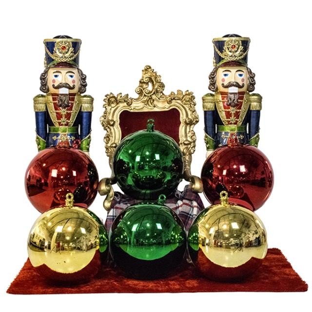 CHRISTMAS ORNAMENT-24"D Shiny Green