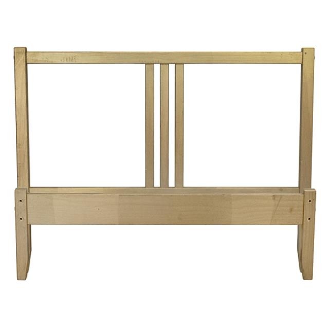 HEADBOARD & FOOTBOARD-Wood Painted Gold/Twin