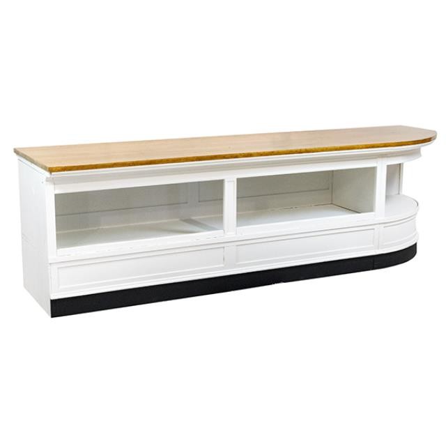 Hamptons Bar- RAF Corner Counter W/Shelf