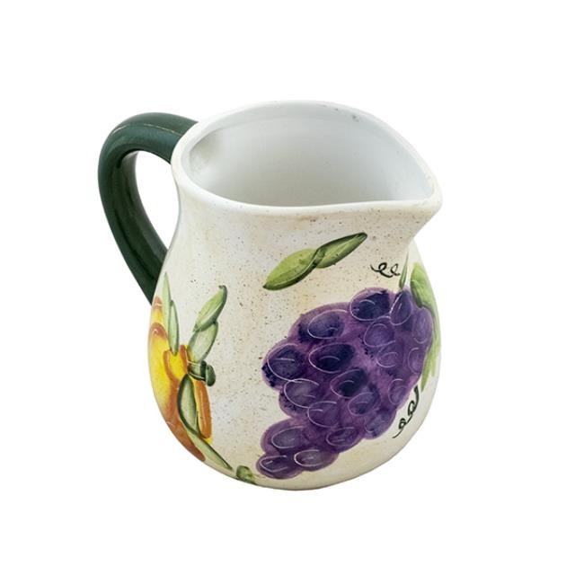 PITCHER-Beige-Fruits-Green Handle