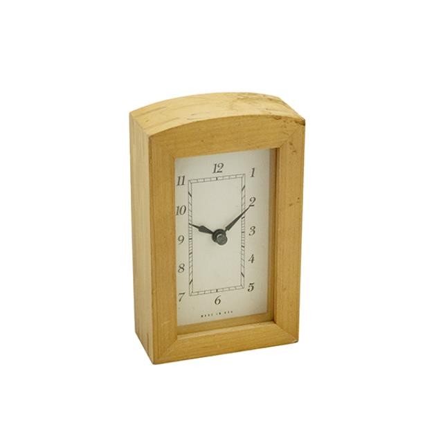 CLOCK-Table-Arched Top-Natural Wood