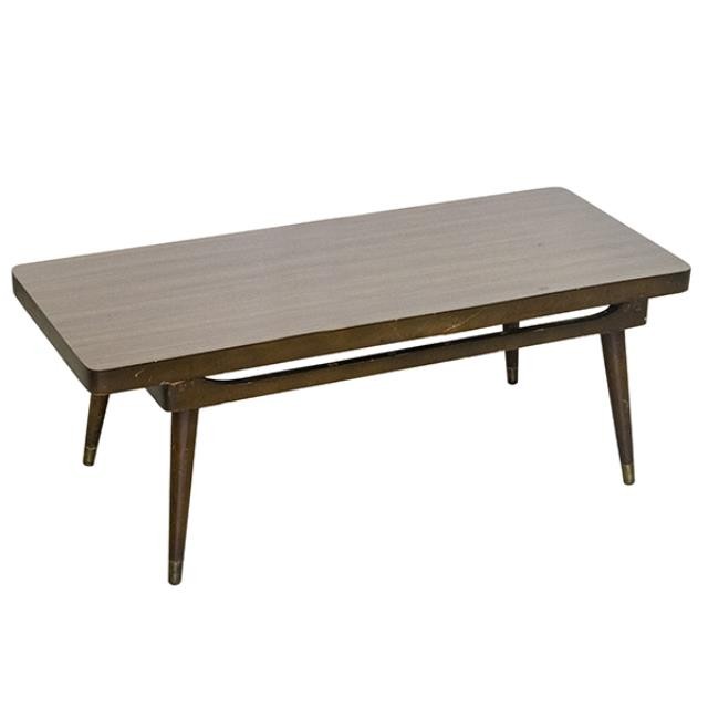 COFFEE TABLE-Mid Century Modern-Wood Grain Laminate