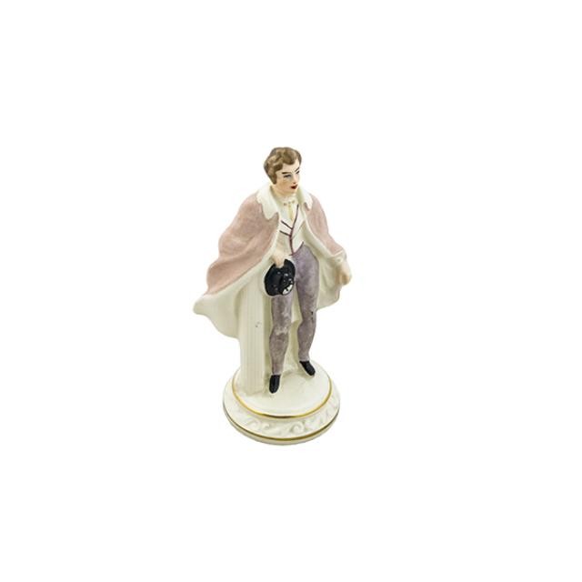 FIGURINE-Hand Painted Bone China Victorian Gentelman